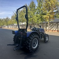 Tracteur agricole compact diesel 4 roues 50 CV avec chargeur frontal et rotavator à vendre