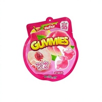 OEM ODM Permen Gummy Kulit Persik & Pop Viral 150g Favorit Remaja Permen Buah Lapis Ganda Lembut dan Berair Grosir Pabrik