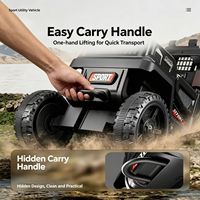 Mainan Mobil Listrik UTV untuk Anak 4WD 2.4G Remote Control dengan Musik Lampu LED Bertenaga Baterai Unisex untuk Usia di Atas 1 Tahun