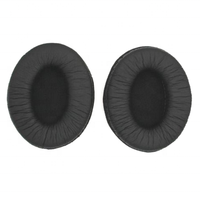 Vente flash - Coussinets d'oreille en cuir de grenouille, réduction de bruit, pour écouteurs MDR-NC60 MDR-D333 DR-BT50, remplacement, écouteurs noirs