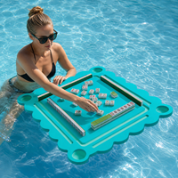 Tapis flottant américain de mahjong 31,5 pouces en mousse EVA couleur macaron antidérapant imperméable pliable écologique portable classique