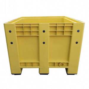 1200*1000*760mm büyük toplu yüksek kapasiteli ağır hizmet tipi palet kutusu plastik çin ucuz fiyat palet rafı meyve kutusu - Product Image 3