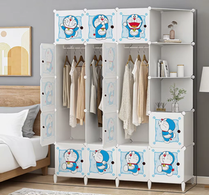 Armoire en plastique moderne et économique pour enfants, meuble de rangement pliable et extensible pour <span class=keywords><strong>bébé</strong></span>, idéal pour l'<span class=keywords><strong>organisation</strong></span> du salon - Product Image 2