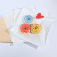 Sacs à pain faits sur commande d'emballage alimentaire en plastique transparent de boulangerie pour des biscuits et des pâtisseries