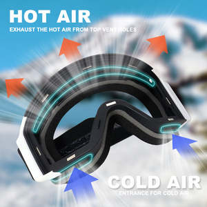 Lunettes <span class=keywords><strong>de</strong></span> <span class=keywords><strong>ski</strong></span> Protection UV400 Sports <span class=keywords><strong>Ski</strong></span> <span class=keywords><strong>de</strong></span> neige Lunettes <span class=keywords><strong>de</strong></span> soleil CE Polarisées Anti-buée Lentilles OEM Lunettes <span class=keywords><strong>de</strong></span> sécurité pour snowboard - Product Image 3