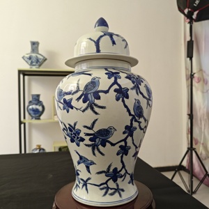 Jingdeazhen vaso di zenzero dipinto a mano blu e porcellana con uccello vaso di porcellana cinese decorazioni <span class=keywords><strong>per</strong></span> <span class=keywords><strong>la</strong></span> <span class=keywords><strong>casa</strong></span> <span class=keywords><strong>cose</strong></span> decorazioni <span class=keywords><strong>per</strong></span> <span class=keywords><strong>la</strong></span> <span class=keywords><strong>casa</strong></span> - Product Image 3