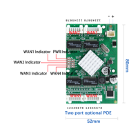 Commutateur Ethernet POE Gigabit PCB 2 + 2 PH2.0 8PIN Ports Network POE Switch Board Gigabit Desktop Switch Hub Smart Parking System
