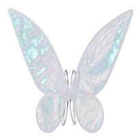 Ailes de papillon en organza colorées, ailes de fée exquises, papillon géant en soie pour festival, fête, spectacle, cosplay, décoration