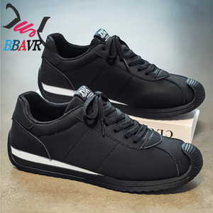 Zapatillas de Moda al por Mayor, con Logotipo Personalizado, de Cuero, con Suela Gruesa, para Skateboard, Zapatos Casuales para Caminar al Aire Libre para Hombre - Product Image 3