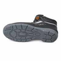 Sepatu Kerja Kulit Anti-Selip Anti-Tusuk Anti-Statik Berujung Baja Aimvvsec Unisex Mid Cut untuk Pabrik