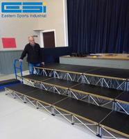 Plateforme de scène portable pour chœur, église, salle de classe, église, avec sièges, sur mesure ESI