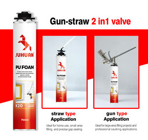 Scellant en <span class=keywords><strong>mousse</strong></span> de polyuréthane <span class=keywords><strong>isolante</strong></span> haute performance à usage général <span class=keywords><strong>pour</strong></span> fenêtres et portes - Product Image 1