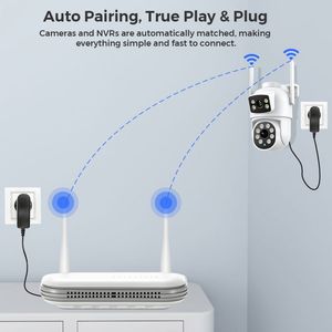 <span class=keywords><strong>Kit</strong></span> NVR Tuya Kitbeez P2P TV 4camupcon 8CH Caméra sans fil 4CH AI de haute qualité pour la <span class=keywords><strong>surveillance</strong></span> vidéo - Product Image 4