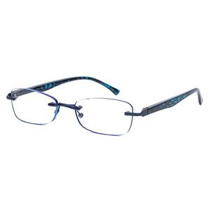Anteojos sin montura de alta calidad Flora Frame Light para mujeres Diseñador Gafas de lectura 2,0 Azul Barato Nuevo PC Slim Clear CE UKCA - Product Image 4