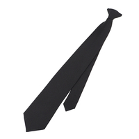 Cravates de sécurité en polyester à clipser, fournisseur d'uniformes officiels ODM/OEM, cravates unies à prix abordable