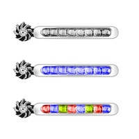 2 pièces de lumières LED décoratives pour véhicules, alimentées par le vent, pour l'extérieur des voitures, lumières électriques pour moto, vélo, voiture