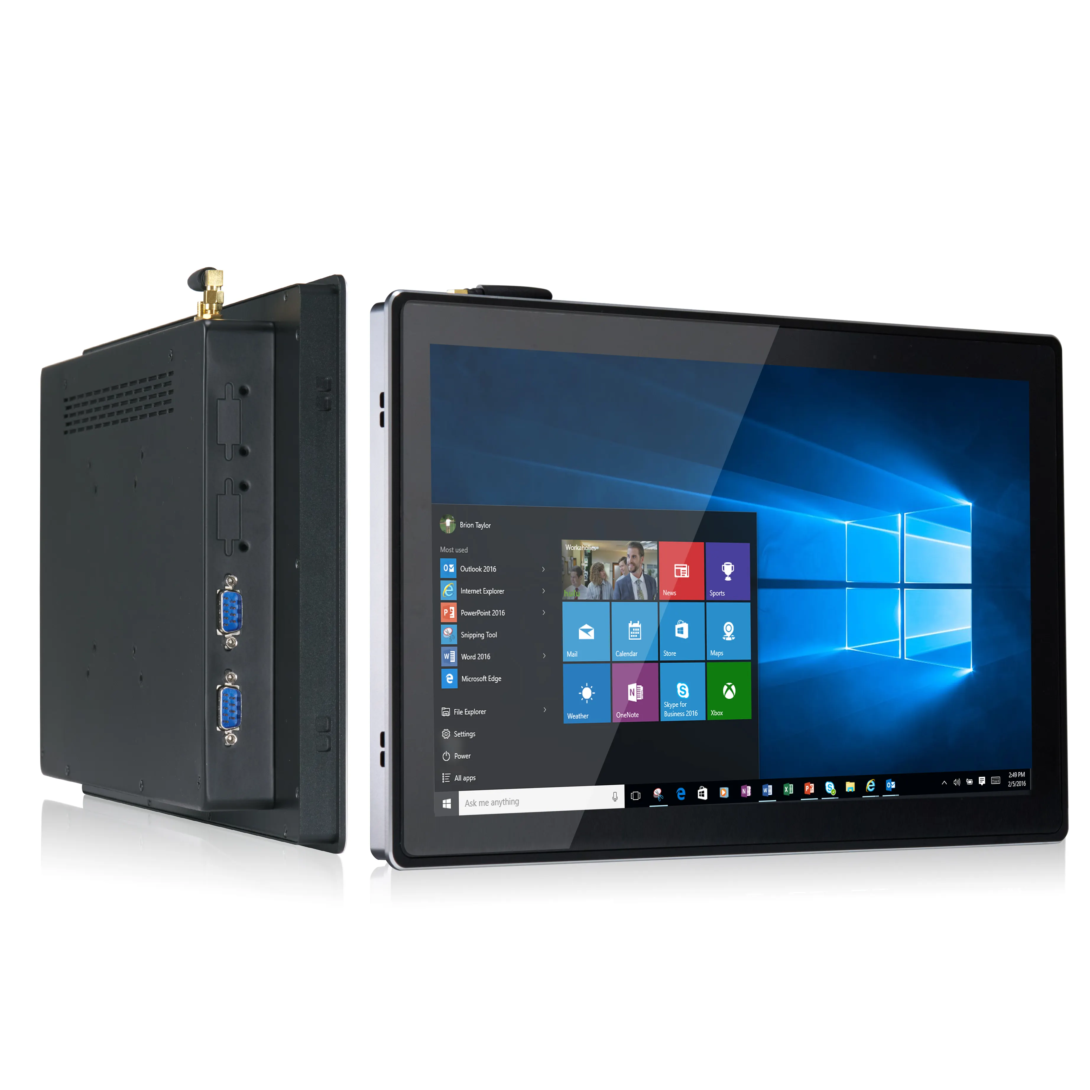 Neues Design 15,6 "i5 Computer Industrial Panel PC mit LCD-Touchscreen