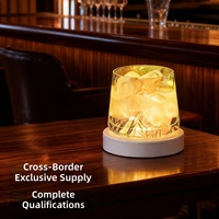 Posavasos LED con Base de Lámpara y Soporte para Botellas y Vasos, de ABS, para Bares y Fiestas en Clubes
