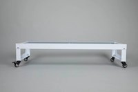 Support universel pour cage à oiseaux de 120 cm, compatible avec les cages de 60x32x38 cm, base métallique empilable à plusieurs niveaux avec roulettes, noir/blanc