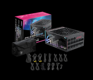 Bloc d'alimentation entièrement modulaire ATX 3.1 M-S-I MPG Ai1600TS PCIE5 neuf - Product Image 4