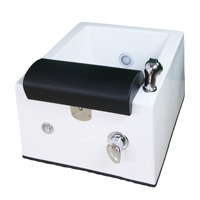 Bassin de bain de pieds en acrylique blanc avec massage combiné (air et remous) et design écologique - Achat immédiat disponible