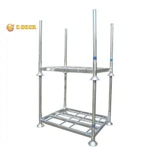 Factory supply portable detachable collapsible storage tubular manurack double rack