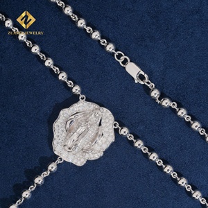 Collar de Diamantes Cultivados en Laboratorio ZUANFA, Cruz de Oro Blanco con Baño de Rodio, Certificado IGI, Lujoso, Unisex, para Uso Diario - Product Image 5