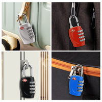 Cadenas à combinaison miniature de voyage en gros, 4 chiffres, cadenas à combinaison pour bagages, approuvé par la TSA, cadenas pour valise