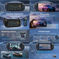 Autoradio Android Podofo 2 Din 7 pouces pour FIAT Fiorino 2008-2016, Carplay sans fil, Android Auto, FM/AM, SWC, lecteur MP5, fournisseur ODM