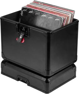 Estuche de Almacenamiento para Discos de Vinilo Clásicos de 12 Pulgadas - Cajas de Aluminio para Discos LP (50-70) - Product Image 1