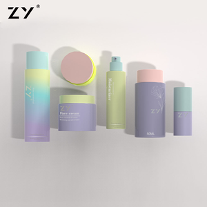 Zy thay thế gói tùy chỉnh màu sắc Gradient 100ml 150ml Vòng không có không khí bơm chân không chai nhựa bao bì mỹ phẩm - Product Image 2