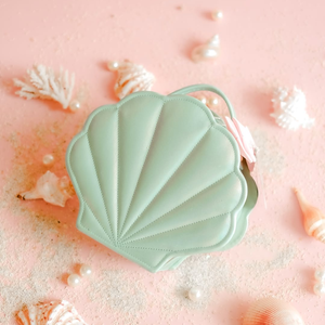 <strong>Baby</strong> Shower First Curl <strong>Memory</strong> <strong>Box</strong> Leather Giveaway Flip Custom Seashell Shaped Newborn <strong>Baby</strong> Gift <strong>Box</strong> Set Newborn with Bow Handle - Product Image 2