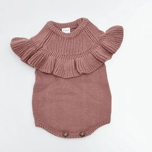 Combinaison en tricot pour bébé printemps-été, pulls en coton pour filles, gilets <span class=keywords><strong>sans</strong></span> manches pour tout-petits, vêtements en tricot pour nouveau-nés - Product Image 3