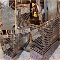 Maille métallique décorative translucide, durable et artistique, taille personnalisable, pour plafond, cloison intérieure, mur décoratif