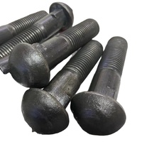 Boulon de fixation de rail à tête ovale et écrou, en acier au carbone zingué, grade 8.8/10.9, M5-M42, pour installation sur rail