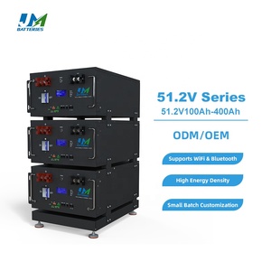 ระบบจัดเก็บพลังงานแสงอาทิตย์ JM Split IP65 CAN สีดำ แบบติดตั้งบนแร็ค 48V 200Ah-400Ah LiFePO4 8000 รอบการใช้งาน แบตเตอรี่ลิเธียม 10kWh 10kW - Product Image 1