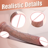 Dildo en silicone réaliste extra long et épais de 2,30 lb et 13,11 pouces avec ventouse, texture de peau, stimulation du point G, jouet sexuel anal pour femmes, Consolador
