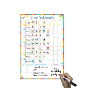 Tableau blanc magnétique de grande taille Planificateur hebdomadaire personnalisé Feuilles effaçables à sec Tableau blanc Autocollant magnétique pour réfrigérateur - Product Image 6