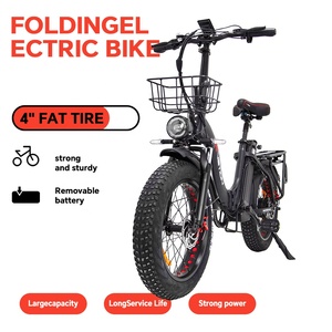 Bicicleta Eléctrica Plegable para Adultos con Llantas Gruesas de 20 Pulgadas, Neumáticos para Nieve, 750W, 48V, Bicicleta Eléctrica Plegable <span class=keywords><strong>MTB</strong></span> - Product Image 5