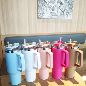 Vaso Térmico de Acero Inoxidable 304 de Gran Capacidad (40 oz) con Asa, Aislado al Vacío, para Auto, Deportes al Aire Libre y Botella de Agua - Product Image 1