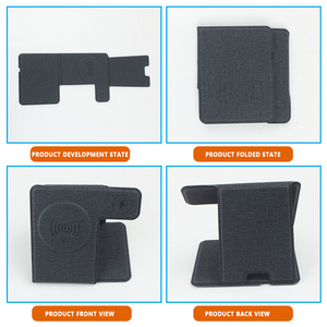 Sạc không dây đứng <span class=keywords><strong>3</strong></span>-<span class=keywords><strong>in</strong></span>-<span class=keywords><strong>1</strong></span> Qi điện thoại di động nhanh Trạm Sạc - Product Image 4