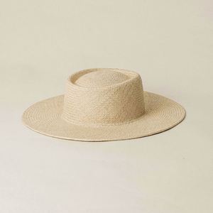 Sombrero de Playa de Paja Flexible con Protección Solar para el Verano, Sombrero de Paja Toquilla de Lujo para Mujer - Product Image 1