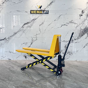 Chariot élévateur à ciseaux manuel WEMALIFT GSF, non électrique, avec accessoire pour pneus de chariot élévateur et fonctionnement debout - Product Image 1