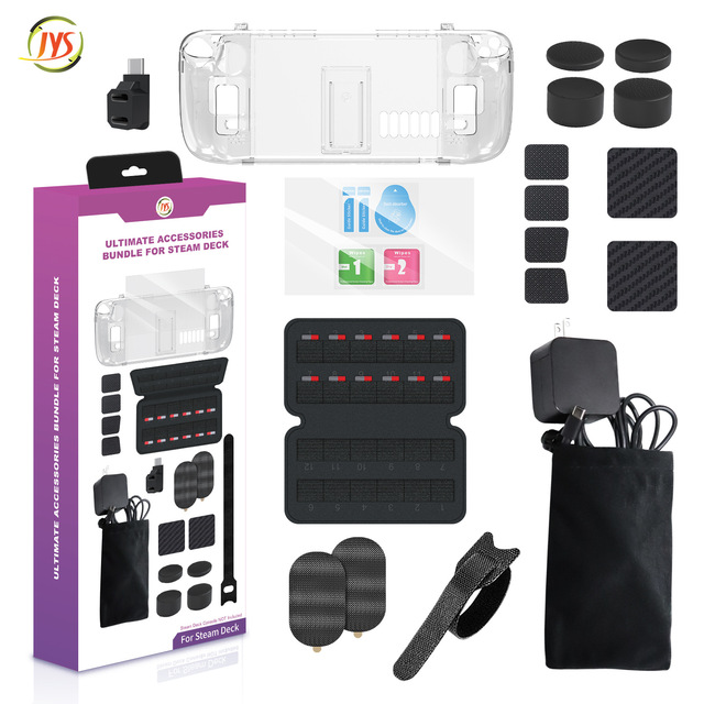 JYS-SD021 Ultimate Accessories Bundle for Steam Deck 19 in 1 Kit