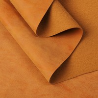 Tissu en cuir synthétique PU effet velours de vachette gaufré couleur personnalisée, épais, pour empeignes de chaussures et sacs