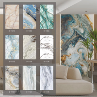Panneau mural moderne en PVC ignifuge et imperméable effet marbre pour maison, bureau, chambre, revêtement mural de douche 2700 x 1200 mm, garantie 5 ans
