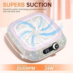 Nail Dust Collector with Reusable Filter Powerful Vacuum Fan Dust Collector Compact Dust Suction Machine - Product Image 2