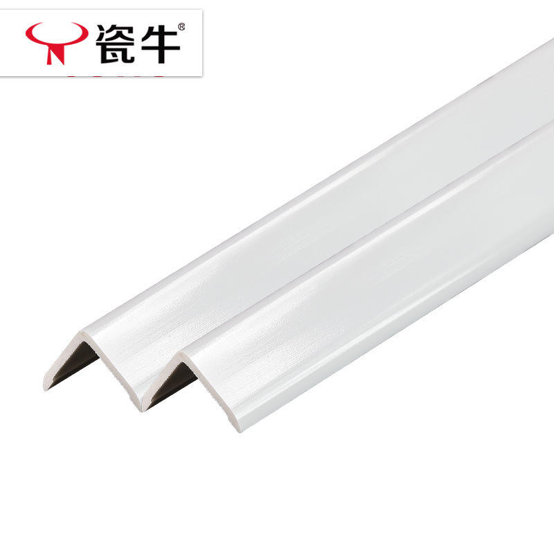 Blanc pur-2x2 bandes d'angle à angle droit