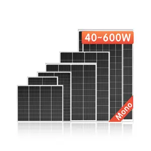 100w 200w 300w 400w 450w 500w 550w高効率単結晶ポリシリコンソーラーパネル182ハーフセル太陽光発電モジュール