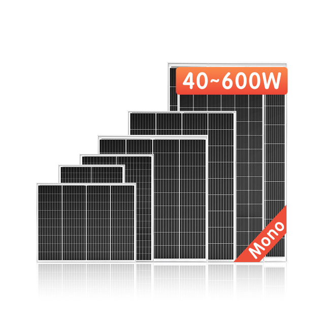 100w 200w 300w 400w 450w 500w 550w High Efficient Monocrystalline Polysilicon Solar Panels 182 Half Cell Photovoltaic Modules